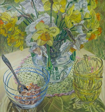 Stillleben Werke - Daffodils and Cereal JF realism still life